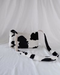 Image 2 of Tulip Bag - Black Cow Print 