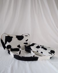 Image 3 of Tulip Bag - Black Cow Print 