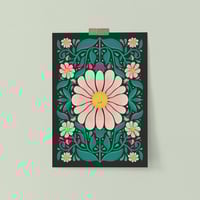 Image 1 of  A3 Dark Floral Pattern Print