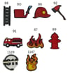 FD Charms  /  Firehouse / Axe / Fire / Fire Truck  Birthday gift for him or her