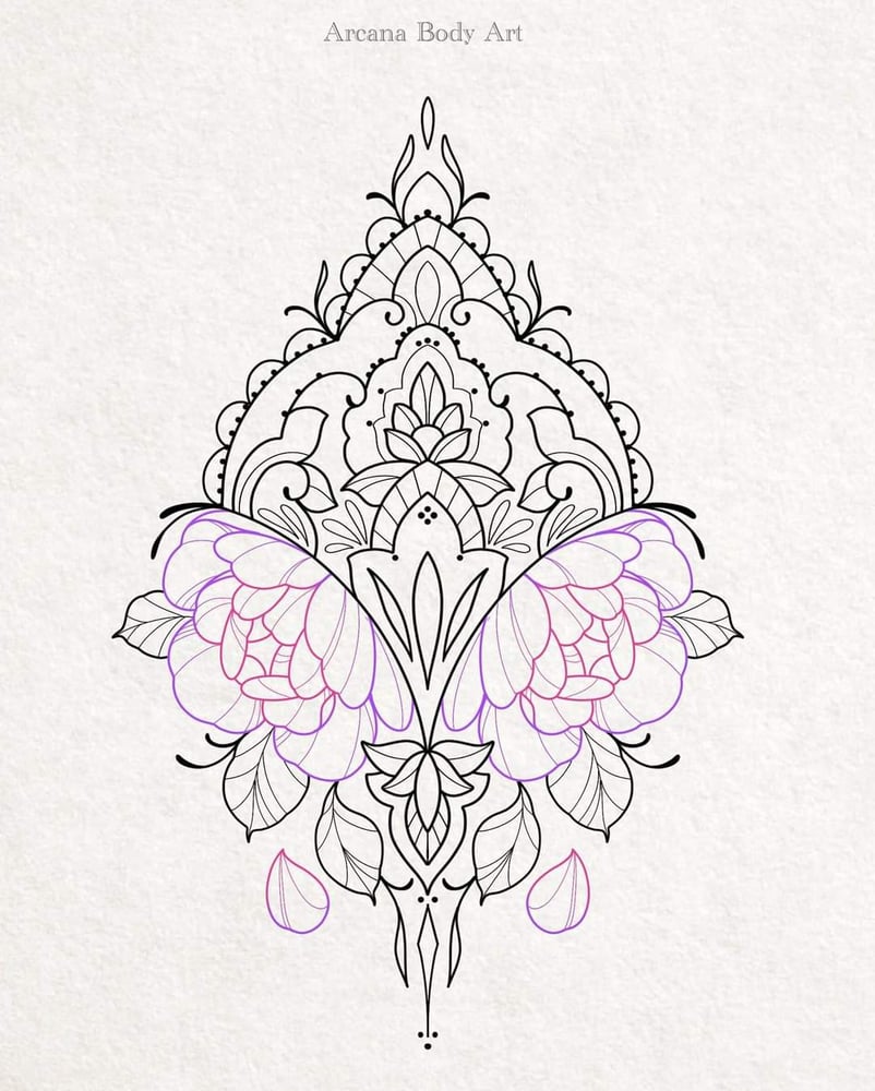 Image of Nebula Pivoine Ornement 2