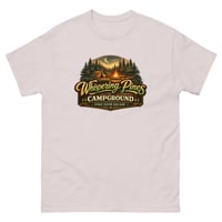 Image 6 of Whispering Pines Campground T-Shirt Forest Camping Escape Tee
