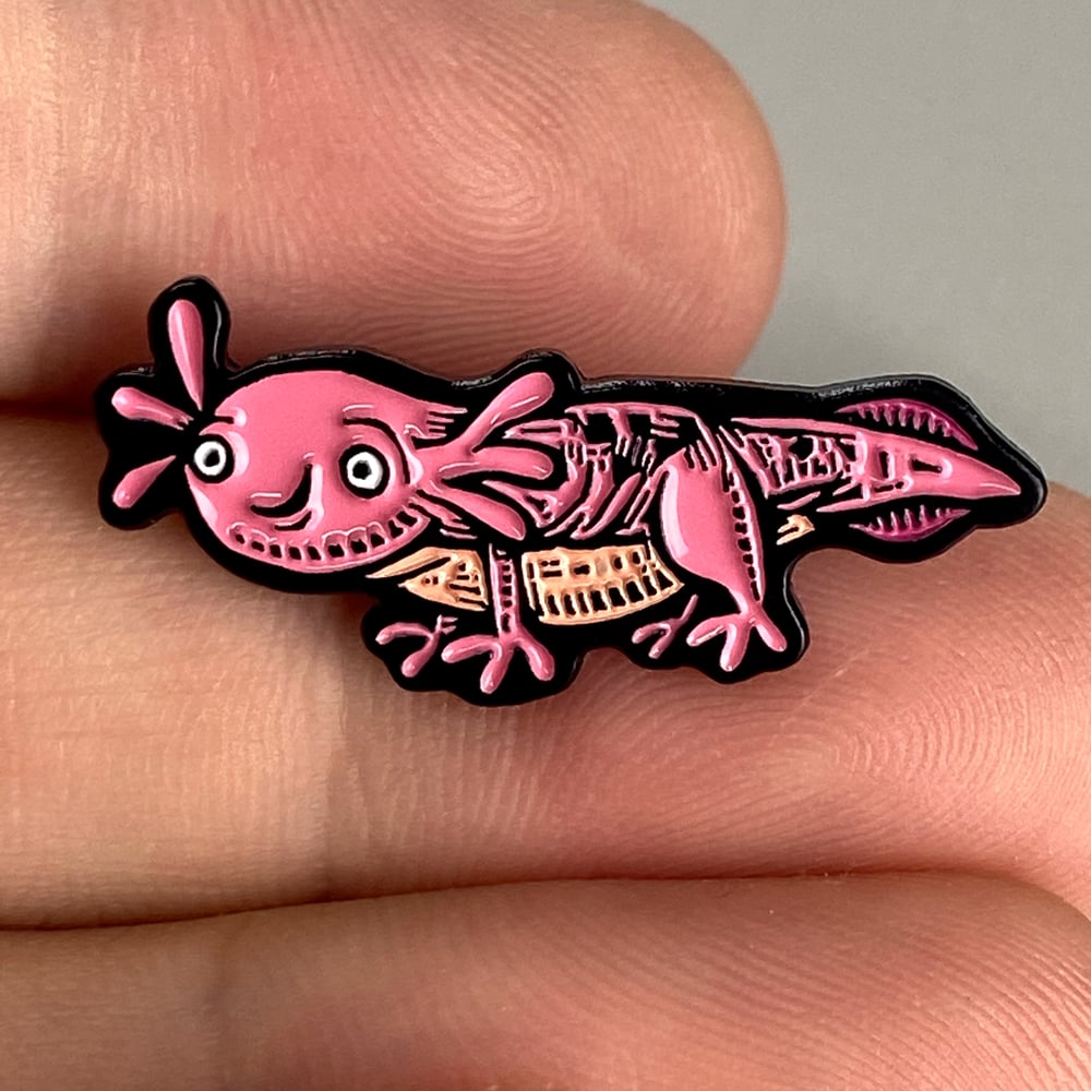 Axolotl Enamel Pin 