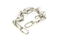 Image 3 of Interlinked sterling silver chain bracelet