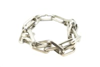 Image 4 of Interlinked sterling silver chain bracelet