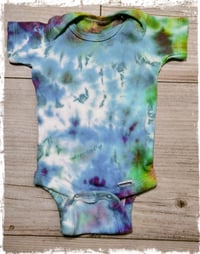 Image 1 of Color Burst - Ice Dyed Onesie - Newborn