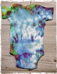 Image 2 of Color Burst - Ice Dyed Onesie - Newborn