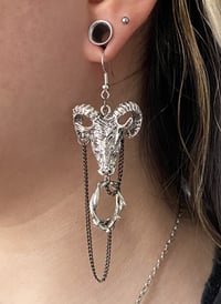 Image 2 of GOAT CROWN EARRINGS & KEYCHAIN