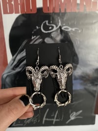 Image 1 of GOAT CROWN EARRINGS & KEYCHAIN