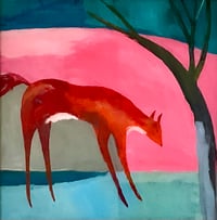 Image 3 of Fox with Blue Tree