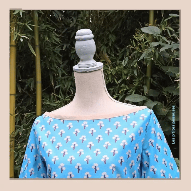 Chemisier col bateau