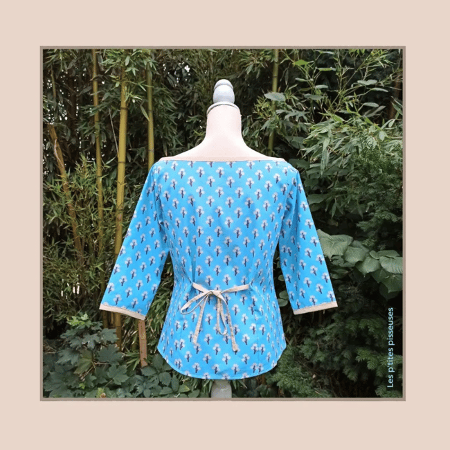 Chemisier col bateau