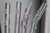 Swirl of Flowers Glass Straw