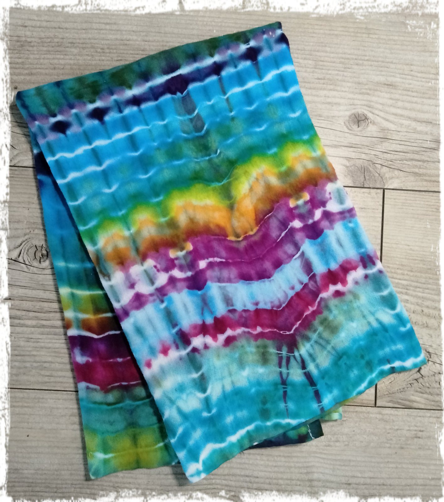 Snow Day Snow Dye #204 ~ Ice Tie Dye Multicolor Towel (Wincraft 100% Cotton selling Terry Towel 30x60