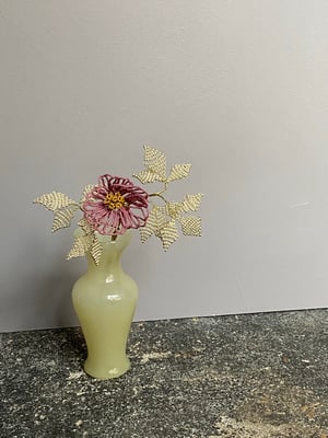 Delica Miyuki, Duracoat opaque dyed hydrangea,