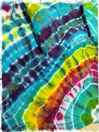 Image 2 of Good Vibrations - Ice Dyed Baby Blanket 