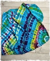 Image 1 of Good Vibrations - Ice Dyed Baby Blanket 