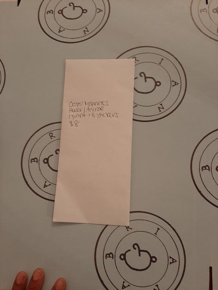 Image of Oops! Misprints: Horror/Anime prints