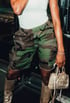 Camo Cargo Pocketed Shorts Image 3