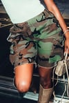 Camo Cargo Pocketed Shorts