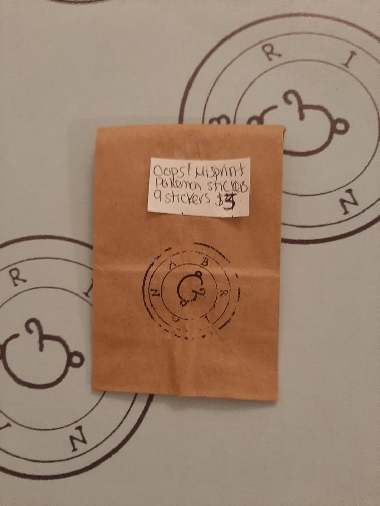 Image of Oops! Misprinted Pokemon Stickers 