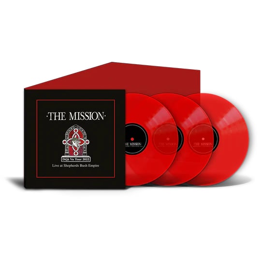 Image of The Mission - Déjà Vu - Live At Shepherds Bush Empire - Triple coloured Vinyl