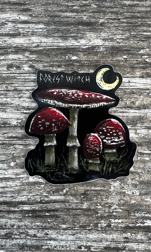 Image of MUSROOM FOREST WITCH STICKER