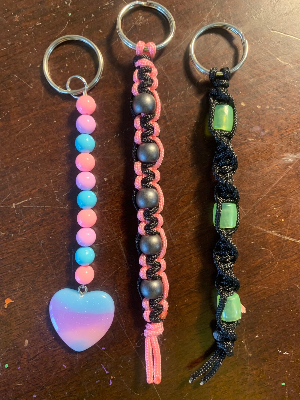 Beaded keychains/ purse charms