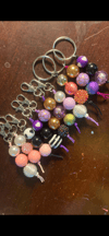 Beaded keychains/ purse charms