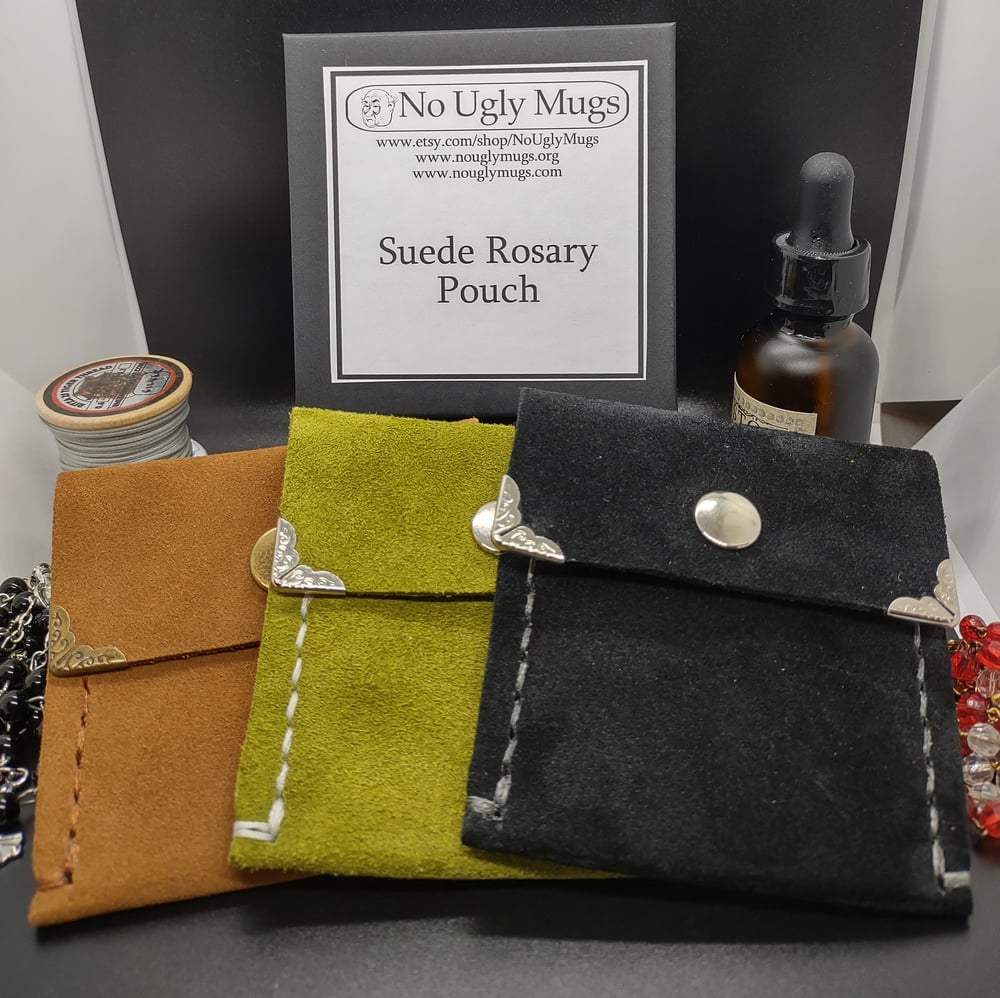 Image of Suede Rosary Pouch