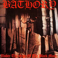Image 1 of Bathory " Under The Sign Of The Black Mark "  - Banner / Tapestry / Flag
