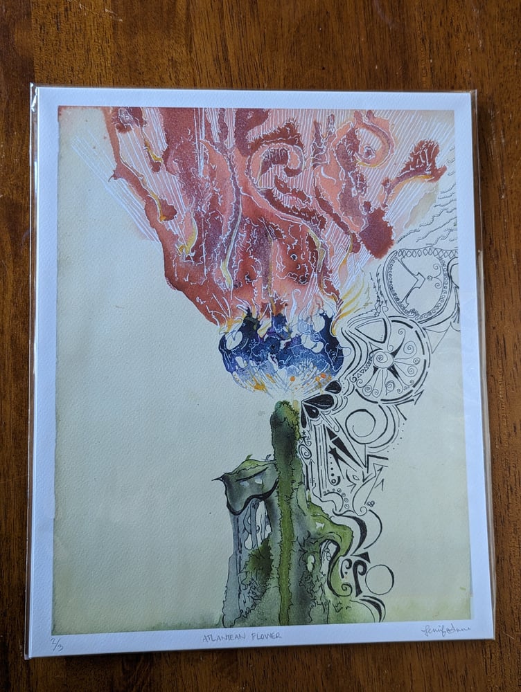 Image of Atlantean Flower. Archival Print. 2/3