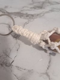 Image 4 of White Macrame Keyrings