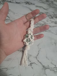 Image 5 of White Macrame Keyrings