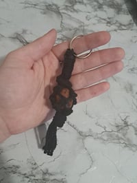 Image 5 of Black Macrame Keyring