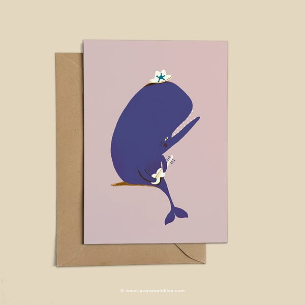 Image of Whale card