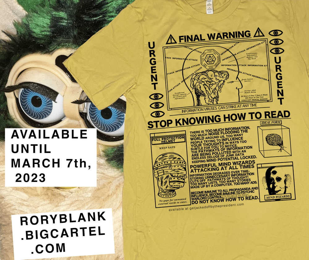 Image of Don't Read (available until March 7th) - Yellow