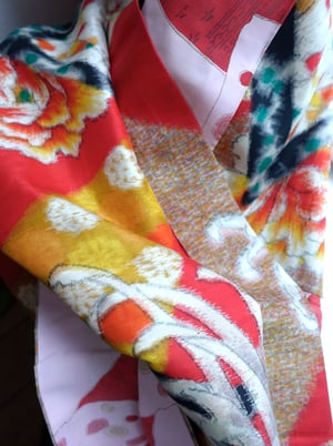Image of Kort Kimono med rosa overdel - vendbar