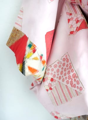 Image of Kort Kimono med rosa overdel - vendbar