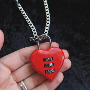 Image of Heart lock necklace