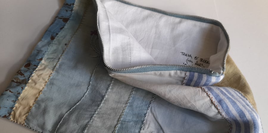 Image of patchy blue bag