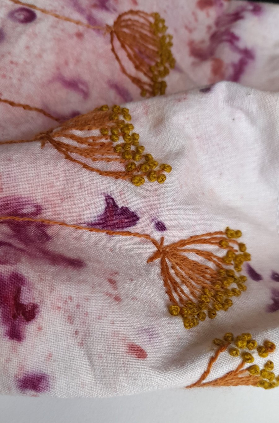 Image of pinkish string project bag