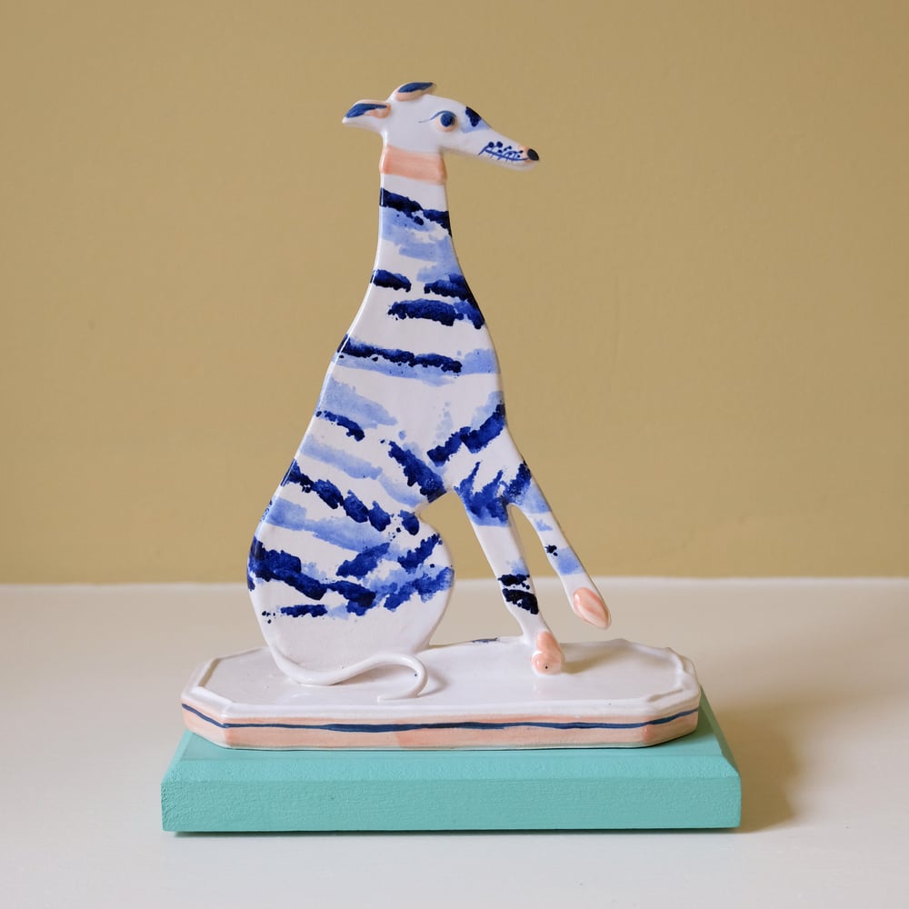 Image of SECOND - Large Whippet Ornament - Single