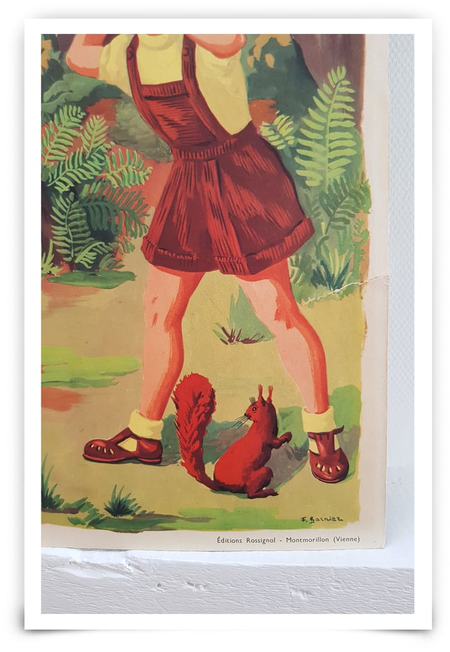 Affiche scolaire Poucet et son ami