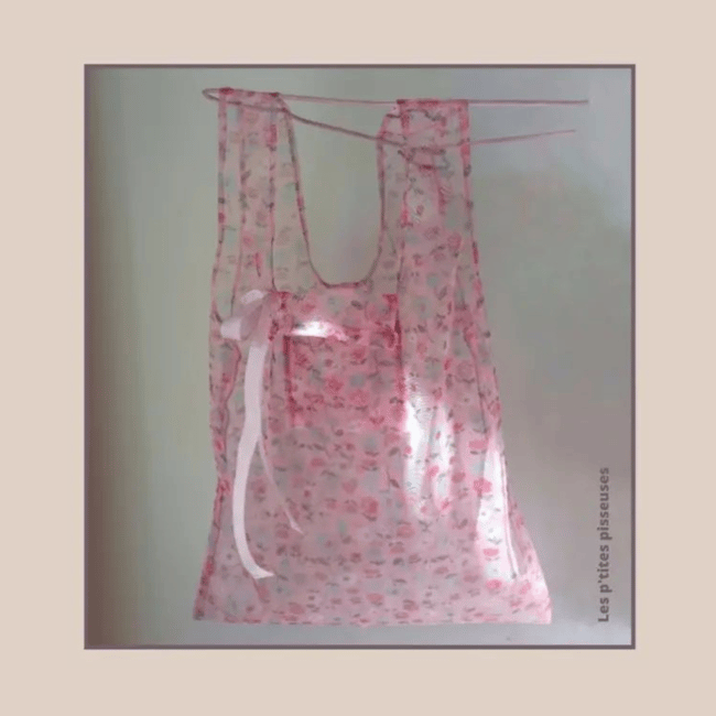 Petit sac printanier noeud vichy