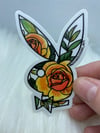 PLAYBOY BUNNY floral stickers (4 options)