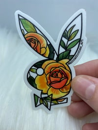 Image 2 of PLAYBOY BUNNY floral stickers (4 options)