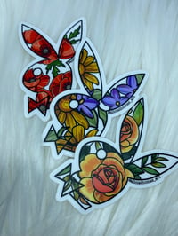 Image 1 of PLAYBOY BUNNY floral stickers (4 options)