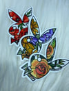PLAYBOY BUNNY floral stickers (4 options)