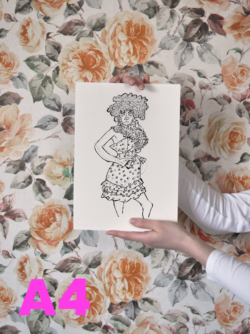 Image of dotted girl
